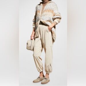 Brunello cucinelli Women's Beige Pants with belt joggers 10